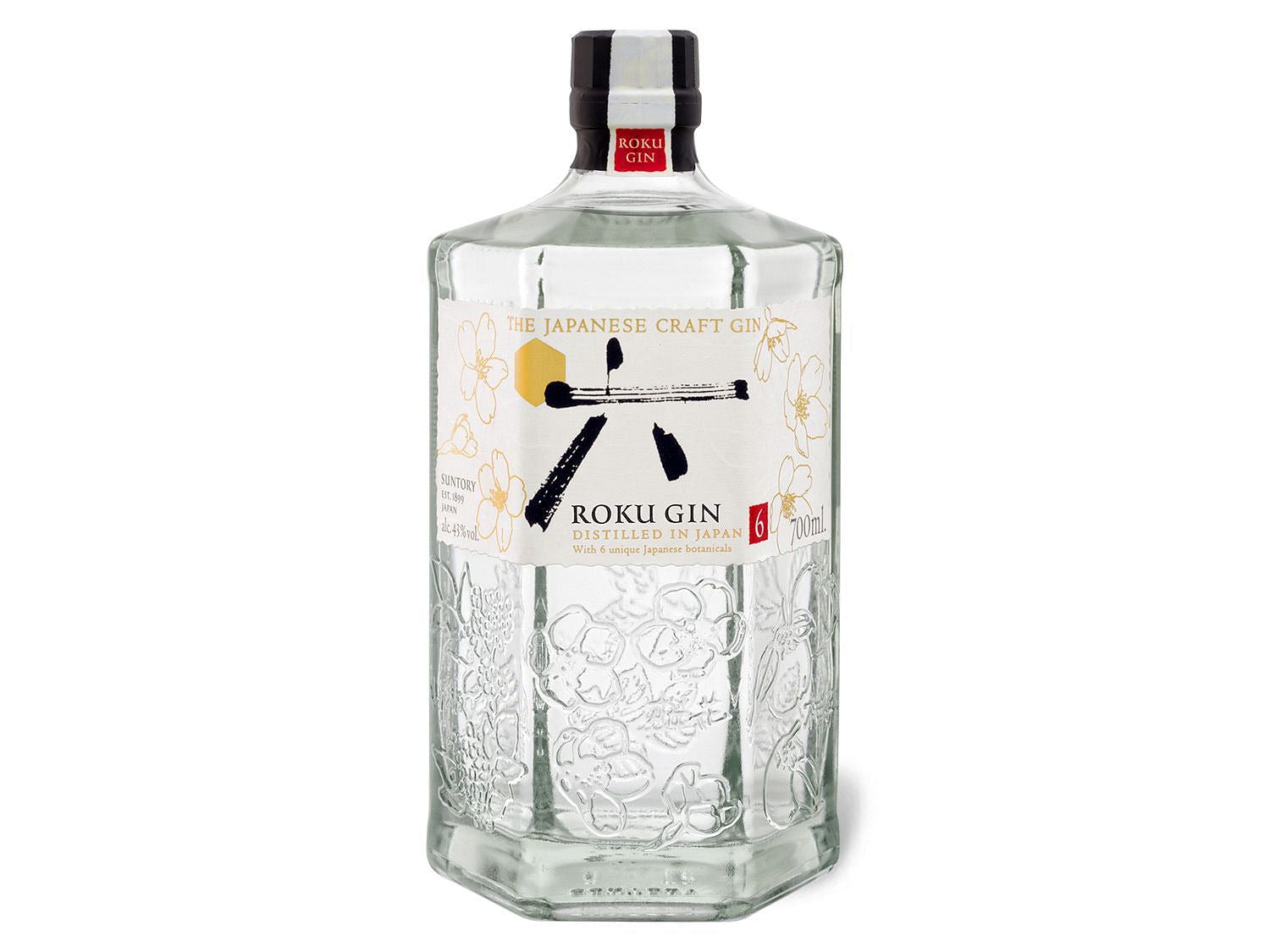 Roku Gin The Japanese Craft Gin 43% Vol, 0,7 L (wieder Lieferbar ab 04.02.2022!!!) freeshipping - Firedrink